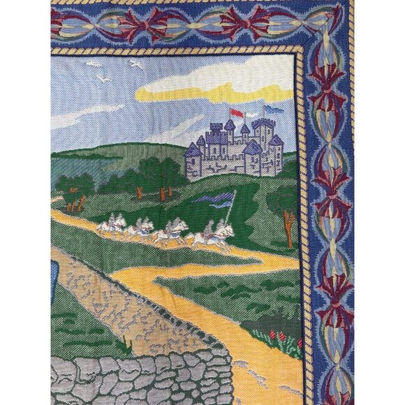 1990s tapestry featuring Humpty Dumpty Made by M.P. Jerrer in Asheville NC - Picture 4 of 8